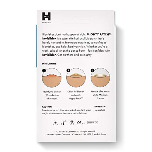 Mighty Patch Invisible+ from Hero Cosmetics - Daytime Hydrocolloid Acne Pimpl...