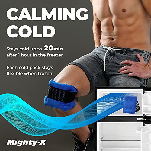 Premium Reusable Ice Packs - 2 Sizes (14”x6” and 6”x4”) - Fully Adjustable Ho...