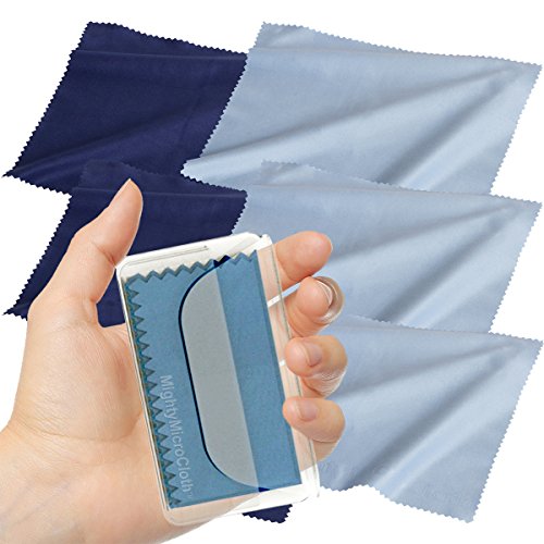 MightyMicroCloth Microfiber Eyeglass Cleaning Cloths – Lens Cleaner for Glass...