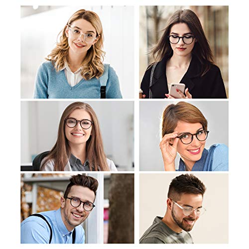 MIGSIR 3 Pack Blue Light Blocking Glasses for Computer Gaming Eye Strain, Rou...