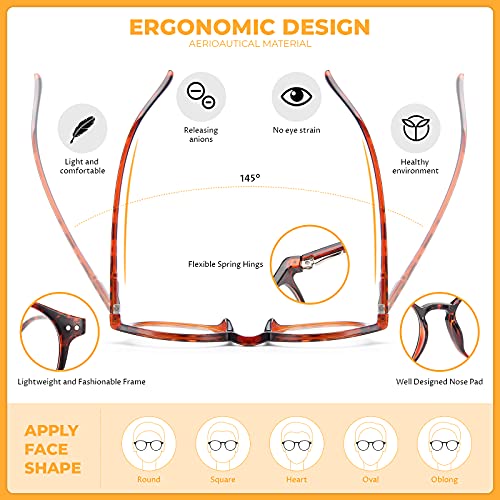MIGSIR 3 Pack Blue Light Blocking Glasses for Computer Gaming Eye Strain, Rou...