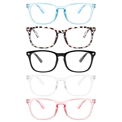 MIGSIR Blue Light Blocking Glasses for Women Men, 5 Pack Gaming Computer Glas...