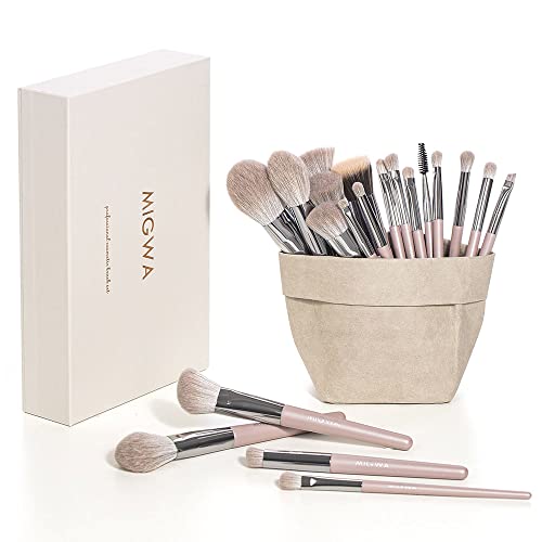 Makeup Tools Face Brushes Vegan Professional Makeup Brushes Set Synthetic Hai...