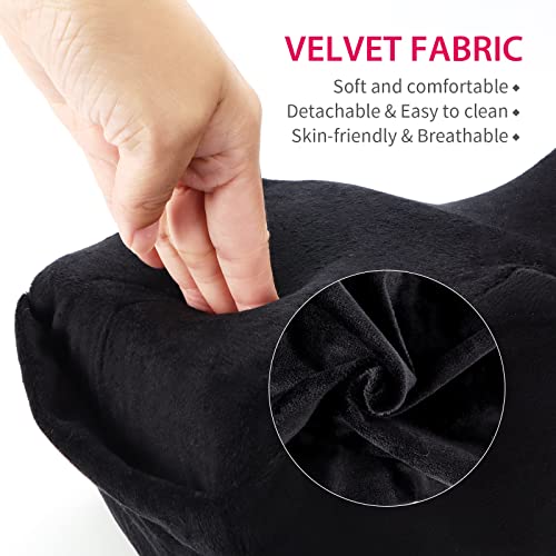 MIILAMOD Eyelash Extension Neck Pillow With Acrylic Shelf Organizer Stand, Ve...