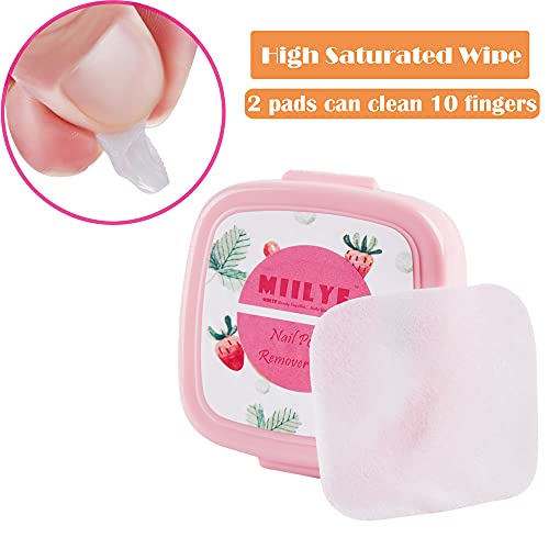 80PCS Nail Polish Remover Pads in Box, Easy to Carry | Instant Removal | Lint...