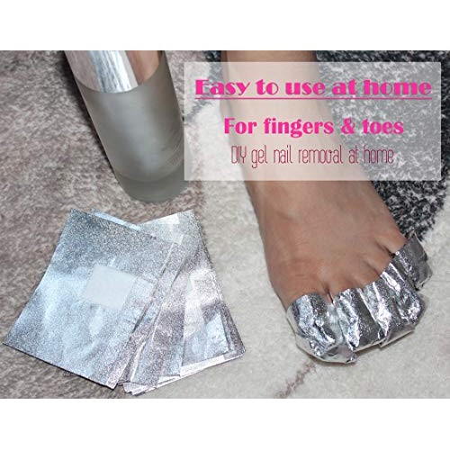 MIILYE Nail Polish Remover Foil Wraps for Acrylic/Dip Powder/UV/Gel/Polish Va...