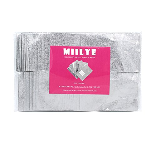 MIILYE Nail Polish Remover Foil Wraps for Acrylic/Dip Powder/UV/Gel/Polish Va...