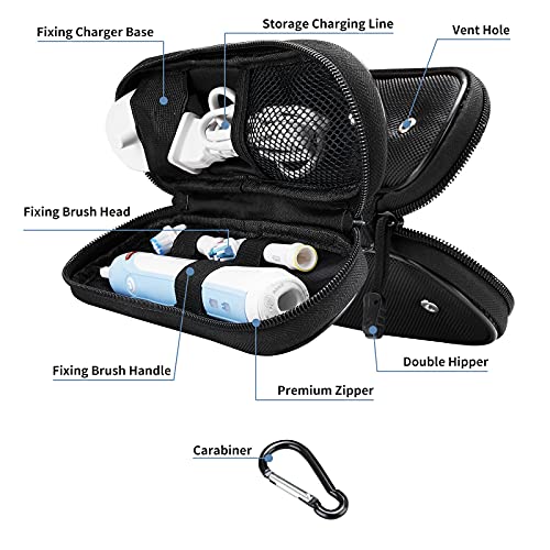 Compact Toothbrush Travel Case for Oral-B Pro 1000/1500/Oral-B Smart 1500 Ele...