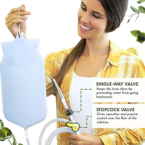 Enema Tubing Replacement Pack for Bucket and Silicone Bag - Includes Clamp, S...