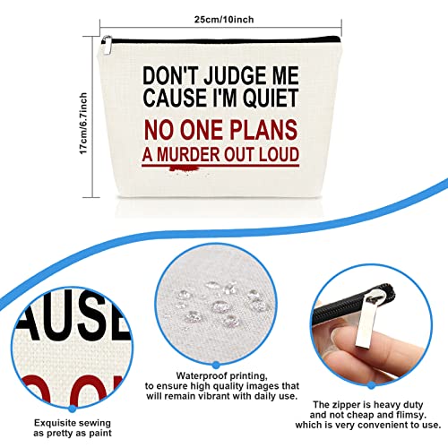 True Crime Gifts Makeup Bag For Women Christmas Gift Cosmetic Bag True Crime ...