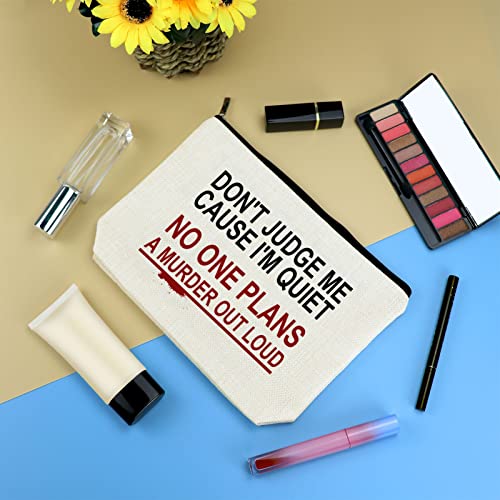 True Crime Gifts Makeup Bag For Women Christmas Gift Cosmetic Bag True Crime ...