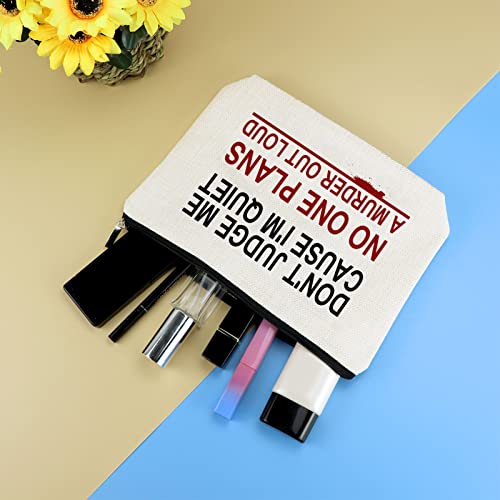 True Crime Gifts Makeup Bag For Women Christmas Gift Cosmetic Bag True Crime ...