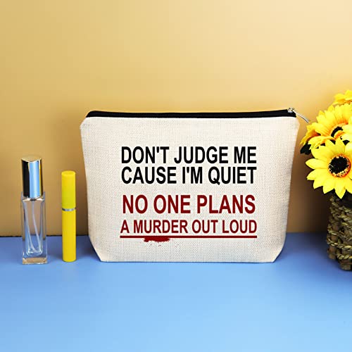 True Crime Gifts Makeup Bag For Women Christmas Gift Cosmetic Bag True Crime ...