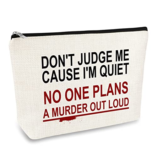 True Crime Gifts Makeup Bag For Women Christmas Gift Cosmetic Bag True Crime ...