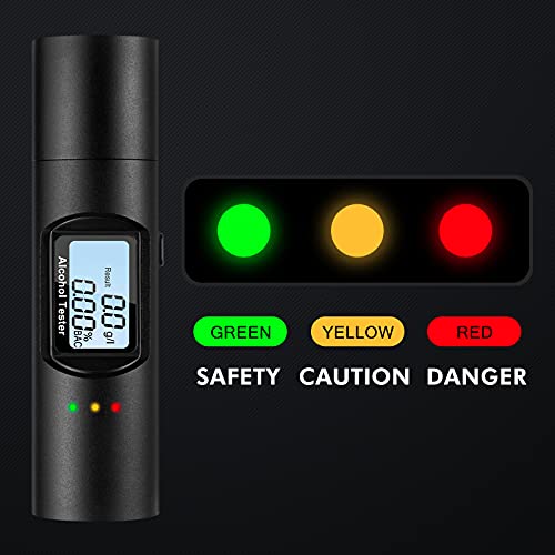 MIKICARE AT02 Breathalyzer - Metal Surface Portable Non-Contact & High-Precis...