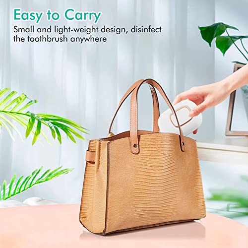 MIKICARE Mini Toothbrush Sanitizer Cover T3 – 3 in 1 Function with Magnetic S...