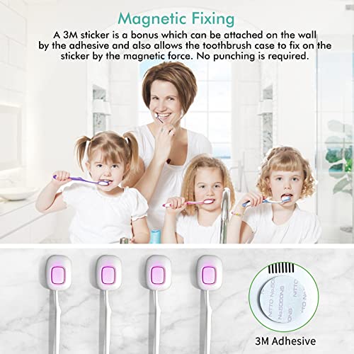 MIKICARE Mini Toothbrush Sanitizer Cover T3 – 3 in 1 Function with Magnetic S...