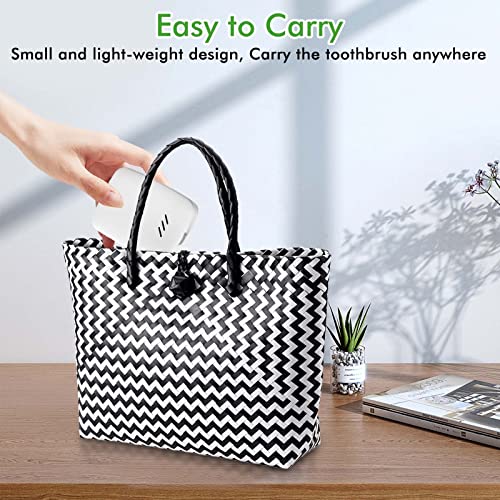 MIKICARE Portable Toothbrush Case T2 – 3 in 1 Functions Sanitizer Holder with...