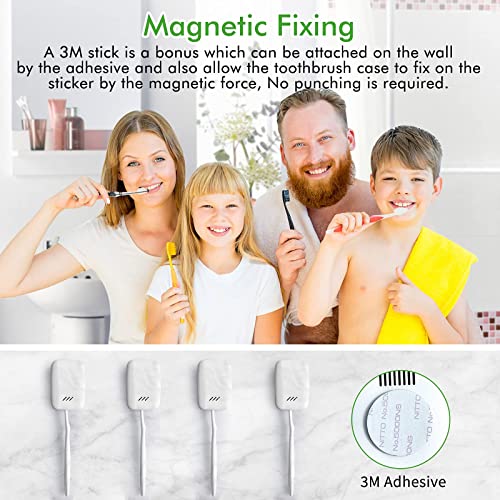 MIKICARE Portable Toothbrush Case T2 – 3 in 1 Functions Sanitizer Holder with...