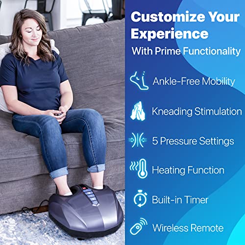 MIKO Foot Massager Machine with Deep-Kneading, Compression, Shiatsu, and Heat...