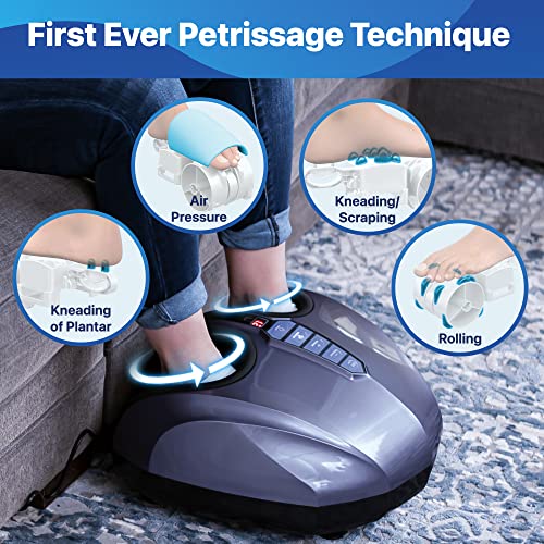 MIKO Foot Massager Machine with Deep-Kneading, Compression, Shiatsu, and Heat...