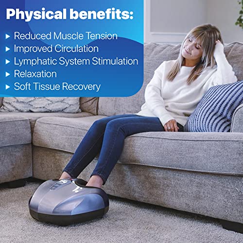 MIKO Foot Massager Machine with Deep-Kneading, Compression, Shiatsu, and Heat...