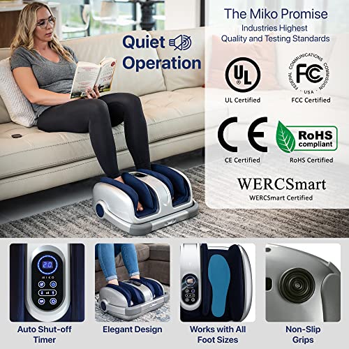 Miko Shiatsu Foot Massager Machine Deep Tissue Massage Improves Circulation, ...