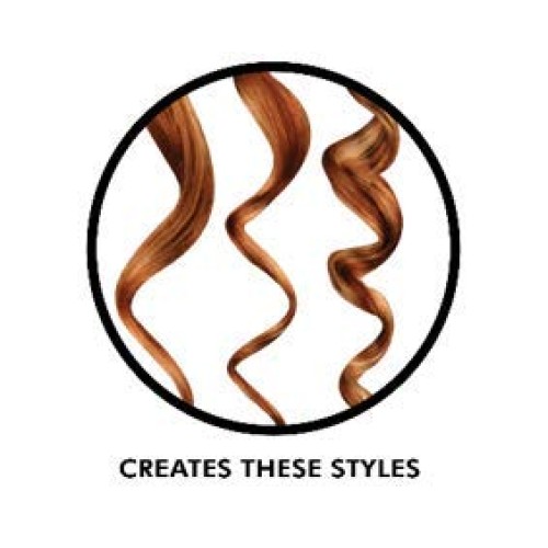 Milady Titanium Interchangeable Curling Iron and Hairstyling Wand