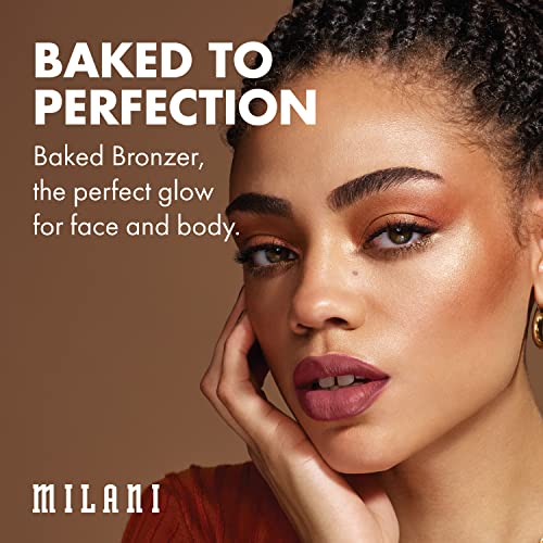 Milani Baked Bronzer - Dolce, Cruelty-Free Shimmer Bronzing Powder to Use For...