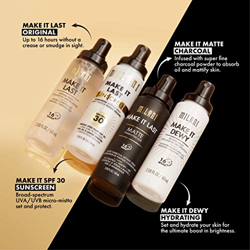Milani Make It Last 3-in-1 Setting Spray and Primer- Prime + Correct + Set (2...