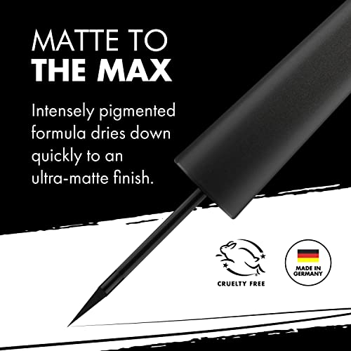 Milani Stay Put Matte Liquid Eyeliner - Waterproof Liquid Eyeliner Pen, Long ...