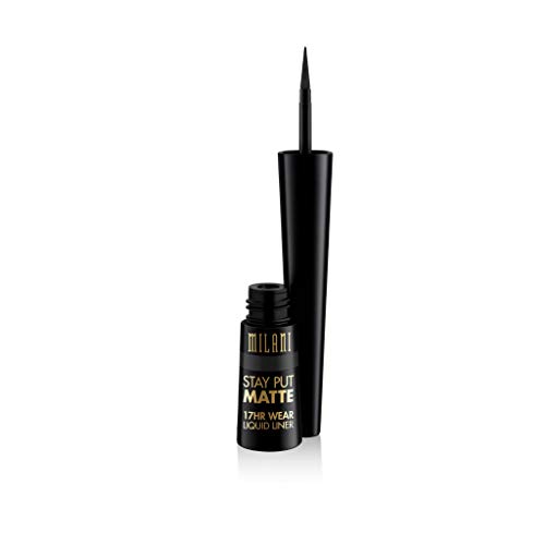 Milani Stay Put Matte Liquid Eyeliner - Waterproof Liquid Eyeliner Pen, Long ...
