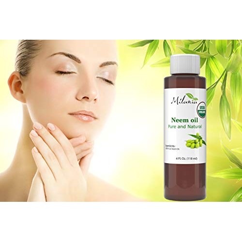 Premium Organic Neem Oil Virgin, Cold Pressed, Unrefined 100% Pure Natural Gr...