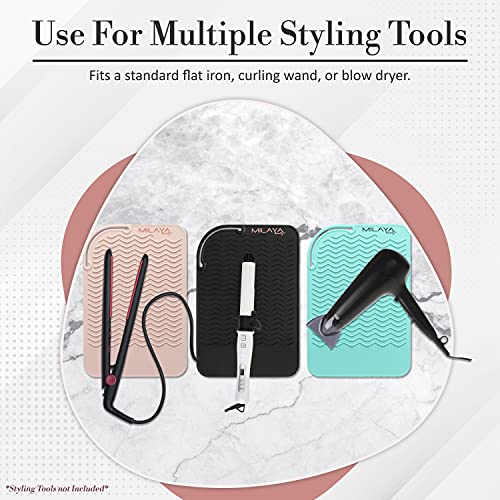 Professional Large Silicone Heat Resistant Styling Station Mat for All Hair I...