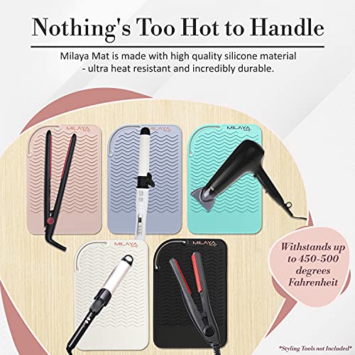 Professional Large Silicone Heat Resistant Styling Station Mat for All Hair I...