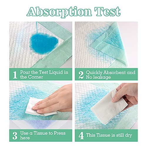 MILDPLUS Disposable Underpads Chucks Pads 23'' X 36'' Heavy Absorbency Incont...