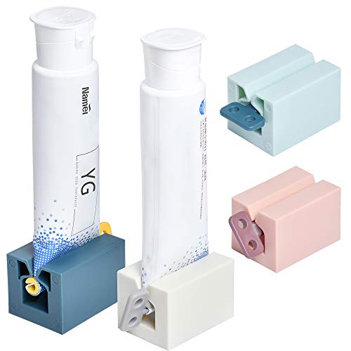 4 PCS Toothpaste Squeezer, Milkary Manual Rotate Toothpaste Tube Squeezers Di...