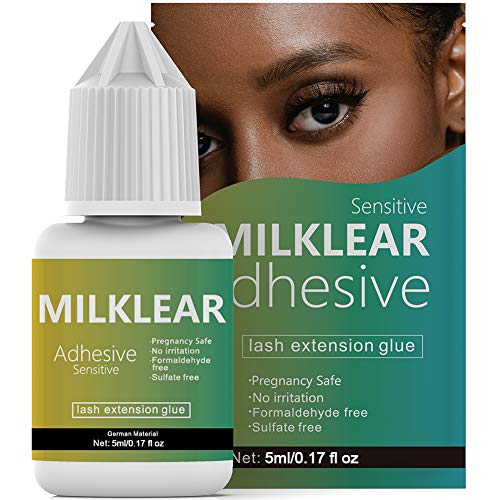 MILKLEAR Eyelash Extension Glue for Sensitive Eyes Eyelash Extensions at Home...
