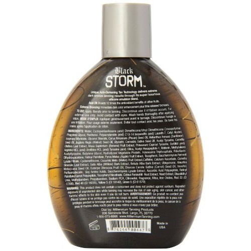 Millenium Tanning - Black Storm Premium Tanning Lotion, 60x Auto-Darkening Ta...