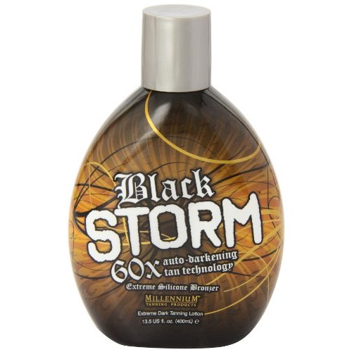 Millenium Tanning - Black Storm Premium Tanning Lotion, 60x Auto-Darkening Ta...