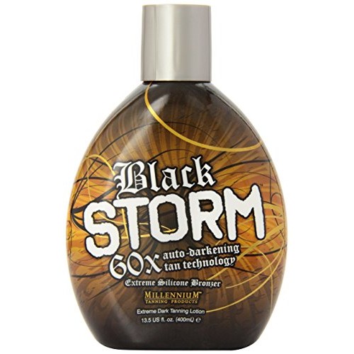 Millenium Tanning - Black Storm Premium Tanning Lotion, 60x Auto-Darkening Ta...