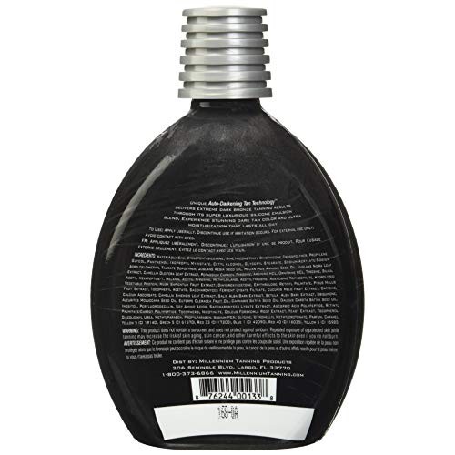 MILLENIUM TANNING Paint It Black 50X,13.5 Oz
