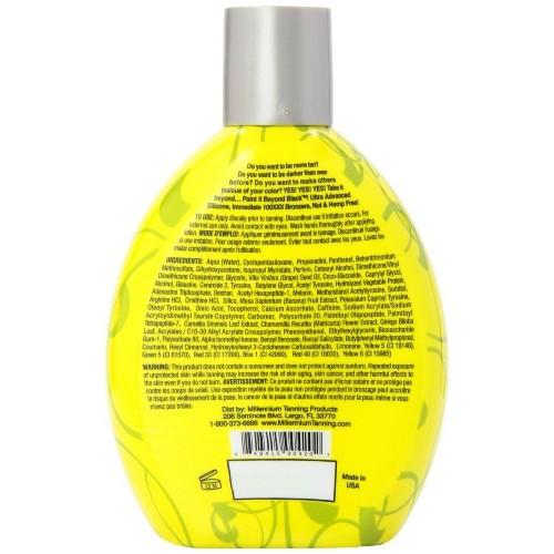 Millennium Tanning Paint it Beyond Black 100 XXX, 13.5 Oz