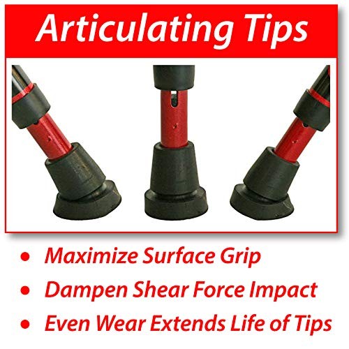 in-Motion Pro Crutches | Foldable | Ergonomic Handles | Spring Assist Technol...