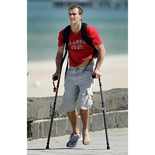 in-Motion Pro Crutches | Foldable | Ergonomic Handles | Spring Assist Technol...