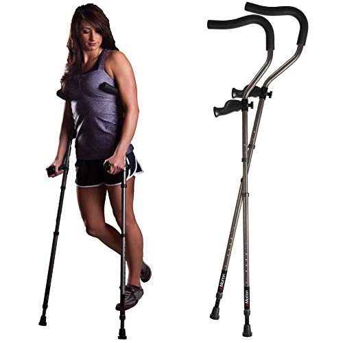 in-Motion Pro Crutches | Foldable | Ergonomic Handles | Spring Assist Technol...