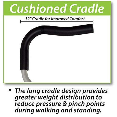 The Life Crutch - Universal Crutch| Ergonomic Handles | Articulating Tips | S...