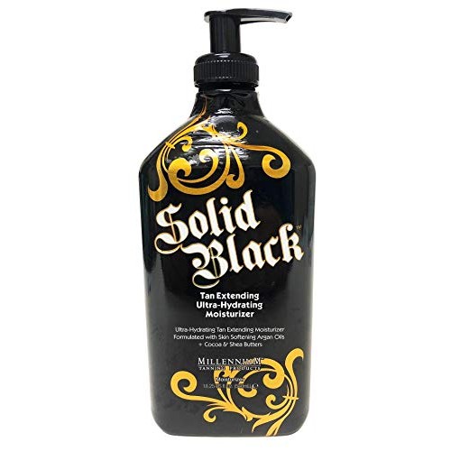 2 Pack - Millennium Tanning Solid Black Hypoallergenic Tan Maximizer w Hemp +...