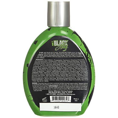 Millennium Tanning Products - Paint It Black Hemp Bronzer & Dark Tanning Loti...