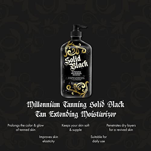 Millennium Tanning Products SOLID BLACK TAN EXTENDING Ultra-Hydrating Moistur...